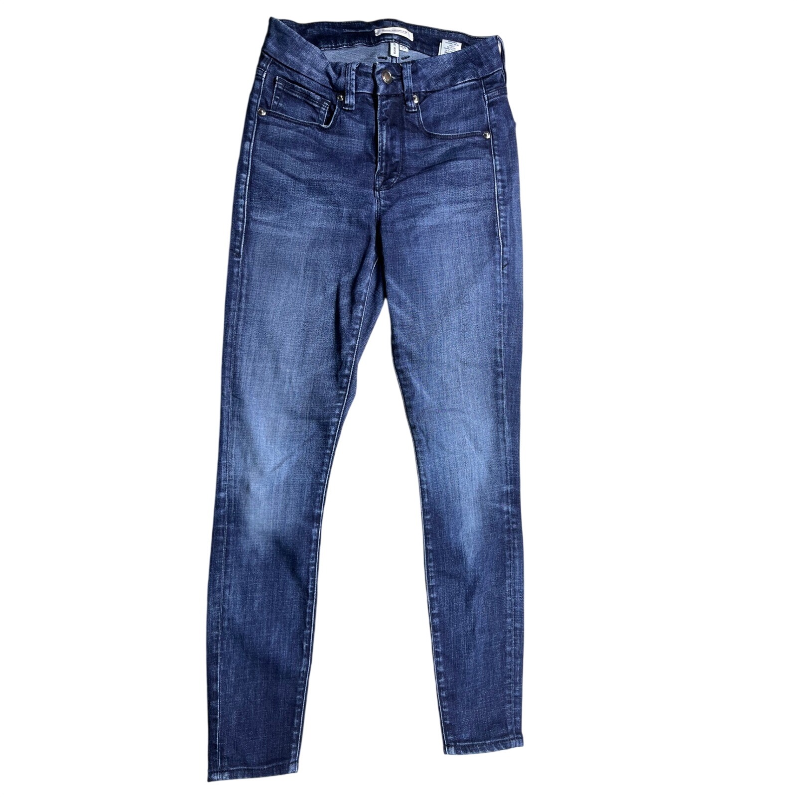 Good American Good Legs Skinny Jeans Womens 25 Dark Wash Stretch Denim High Rise